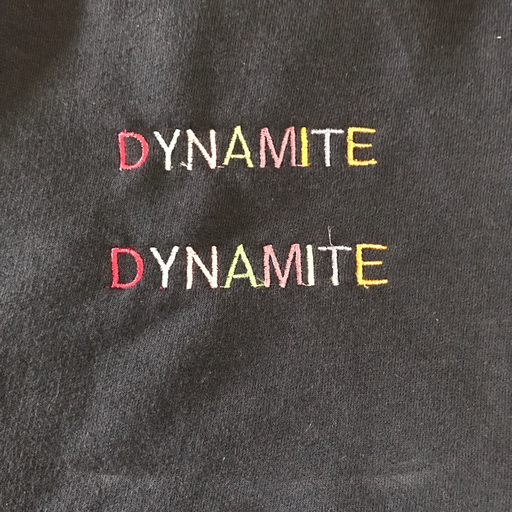 Bts dynamite embroidered hoodies